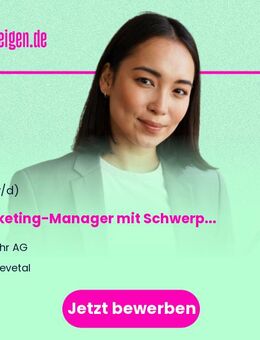 Marketing-Manager (m/w/d) mit Schwerpunkt Online- und Eventmarketing - Seevetal
