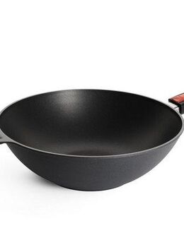 WOLL Wok Diamond Lite Wok, Aluminiumguss, abnehmbarer Griff, Induktion
