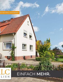Familien aufgepasst: Ein-/Zweifamilienhaus in Groß Lafferde, schöner Garten, 3 Stellplätze, 1 Garage - Lahstedt