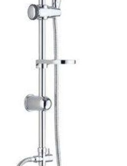 Eisl Brausegarnitur SOMMERREGEN, Höhe 102 cm, bis zu 50% Wasserersparnis, Duschsystem mit Regendusche ohne Armatur