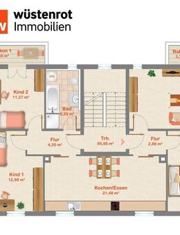 Exklusive 4-Raum-Wohnung mit Parkett, Granit und Fußbodenheizung in Taucha - Taucha