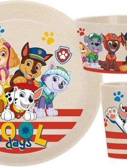 KOZIOL Kindergeschirr-Set CONNECT PAW PATROL (3-tlg), 1 Personen, Kunststoff, Made in Germany. Biozirkulärer Kunststoff, 400 ml