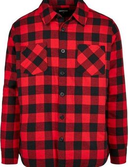 URBAN CLASSICS Langarmhemd Urban Classics Herren Padded Check Flannel Shirt (1-tlg)