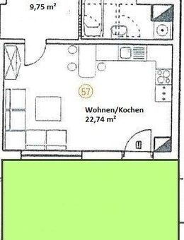 2-Raum-ETW mit Terrasse und eigenem Garten in der beliebten Südvorstadt - Leipzig