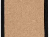 carpetfine Läufer Sisal, rechteckig, Höhe: 5 mm, mit farbiger Bordüre, Anti Rutsch Rückseite