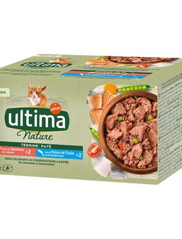 30 + 10 gratis! 40 x 85 g Ultima Nature Paté - Lachs & Meeresfisch