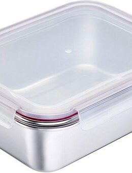 WESTMARK Lunchbox Edelstahl Lunch Box/ Frischhaltedose, 2250 ml, Edelstahl 18/8, Polyprophylen (PP), Silikon, (1-tlg), auslaufsichere Brotdose – mikrowellen- & ofenfest