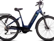 SAXONETTE E-Bike Trekkingrad Quantum Sport Wave, 10 Gang Shimano, Kettenschaltung, Mittelmotor, 540 Wh, Pedelec, Elektrofahrrad für Damen u. Herren