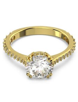 Swarovski Fingerring Stilla Round Cocktailring, mit Swarovski® Kristall