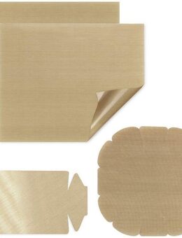 Maximex Backmatte Antihaft-Zuschnitt, Kunststoff (Set, 4-tlg), für runde und eckige Backformen, wiederverwendbar