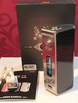 Smy 75 Carbon. NEUWERTIG. FP. 40€. Nur angedampft und in die Vitrine gestellt. SAMMLUNGSVERKLEINERUNG🫣🙂! E-zigarette, Mod Box, Akkuträger, Vape. - Bühl
