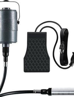 Elektrische Drehwerkzeug Flex Wellen Aufhängung Schnellschleif biegsame Welle Fußpedal-Steuerung 500-23000U/min Dreibackenfutt - Wuppertal