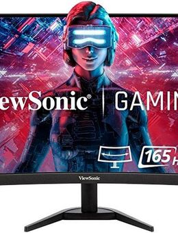 Viewsonic VX2418C Curved-Gaming-Monitor (60 cm/24 ", 1920 x 1080 px, Full HD, 1 ms Reaktionszeit, 165 Hz, VA LED)
