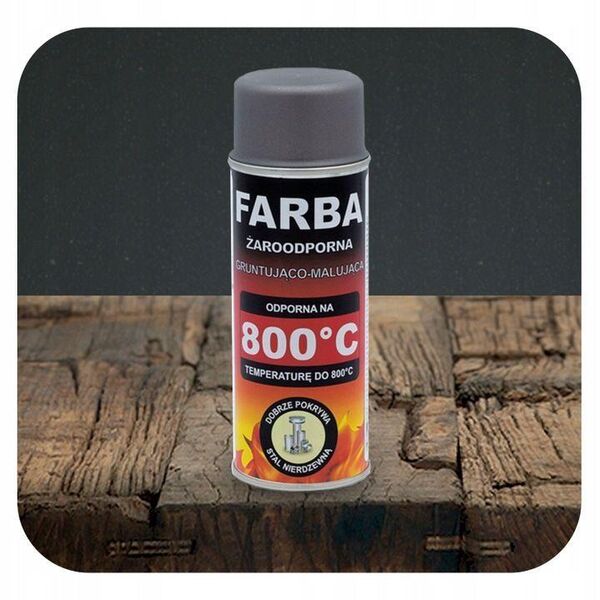 Hitzebeständige HANSA® Sprühfarbe – Grau , 800°C, 400 ml Set3425 - Ingolstadt