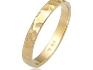 Elli Fingerring Basic Bandring Fein Gehämmert 925 Silber