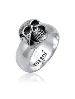 Kuzzoi Siegelring Herren Siegelring Totenkopf 925er Silber