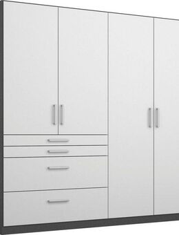 rauch Schrank-Set Kleiderschrank Schrank Garderobe Garderobenschrank Eckschrank HOMBURG, viel Stauraum, oberer Schubkasten mit Einteilung MADE IN GERMANY