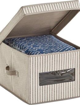 Zeller Present Aufbewahrungsbox Stripes, Vlies, beige