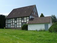 Freiraum für individuelles Wohnen ! Einfamilien-Fachwerkhaus mit großem Garten-/Natur-Grundstück in Dörentrup - Dörentrup