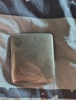 Zigaretten Etui ca 1900 bis 1920er Jahre, 800 Silber - Töging (Inn)