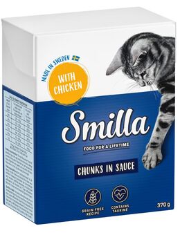 Smilla Tetra Häppchen 6 x 380 / 370 g - Huhn in Soße (6 x 370 g)
