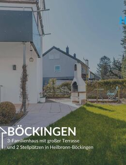 BÖCKINGEN - 3-Familienhaus mit großer Terrasse und 2 Stellplätzen in Heilbronn-Böckingen - Heilbronn