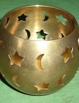 Teelichthalter aus Messing, Weihnachtlich 8x7cm - Krefeld