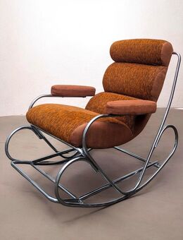 Stahlrohrschaukelstuhl der 60/70er - Ginsheim-Gustavsburg