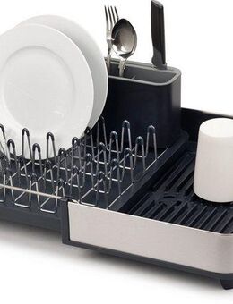 Joseph Joseph Geschirrständer Rethink Your Sink, ausziehbar, integrierter Ausguss, rutschfeste Füße