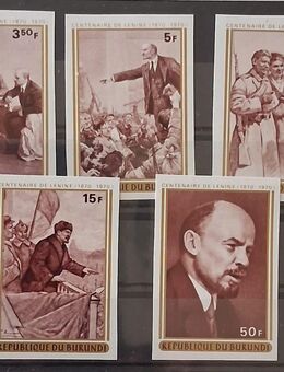 Briefmarken Burundi 1970 100 Jahre Lenin Satz komplett postfrisch geschnitten - Görlitz