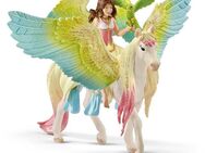 Schleich® Spielfigur BAYALA®, Surah mit Glitzer-Pegasus (70566)