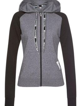 Bench. Loungewear Kapuzensweatjacke mit farblich abgesetzten Ärmeln, Loungeanzug