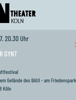Köln Eintrittskarte NN Theater 17.08. - Köln