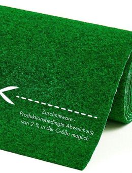 Andiamo Kunstrasen Field, Made in Belgium, rechteckig, Höhe: 4 mm, Rasenteppich aus Nadelfilz, mit Noppen, für Balkon & Terrasse