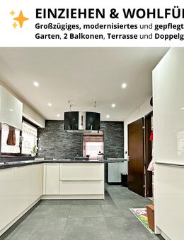 EINZIEHEN & WOHLFÜHLEN - Großzügiges EFH mit ELW, Garten, 2 Balkonen, Terrasse und Doppelgarage - Epfendorf