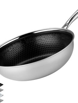 Fixline Wokpfanne Bratpfanne Ø28cm Wabendesign schwarz - Birkenfeld (Baden-Württemberg)