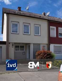 Ruhig gelegenes Reiheneckhaus in Augsburg-Haunstetten - einzugsbereit mit Modernisierungspotenzial - Augsburg