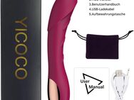 Silikon G-Punkt Vibrator Sexspielzeug Vibratoren für sie Klitoris leise, Realistische Dildo Analvibrator für Sie Frauen und Paare mit 12 Vibrationsmodi (Rotwein) - Essen