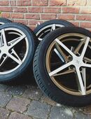 17" Zoll ALU-Felgen w NEU Ganzjahres-reifen Allwetter 225/45 R17 Kompletträder VW Audi Seat Skoda Ford in 31275