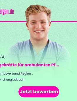 Pflegekräfte für ambulanten Pflegedienst am Wochenende (m/w/d) Pflegefachkräfte, Pflegefachassistent*innen, Pflegehelfer*innen - Mönchengladbach