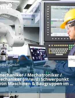Industriemechaniker / Mechatroniker / Anlagenmechaniker (m/w/d) Schwerpunkt Montage von Maschinen & Baugruppen im Innendienst - Rödermark