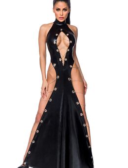 Wetlook-Maxikleid mit tiefen Ausschnitt - Pullach (Isartal)