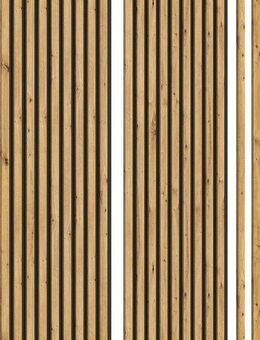 INOSIGN Wandpaneel Silencio, 2er Set, je 40 x 120 cm, inkl. 2 Abschlussleisten, BxL: 40x120 cm, (2-tlg) Akustikpaneel, Paneel, Lamellenwand