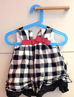Kleid schwarz-weiß Gr. 62 - Kissing