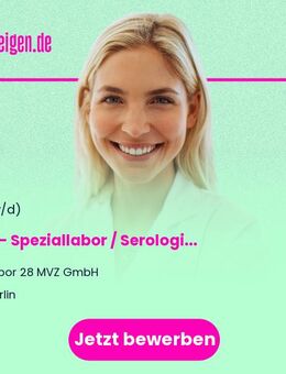 MTL (m/w/d) - Speziallabor / Serologie - Berlin