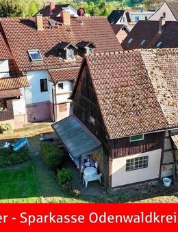 Mit dem Charme eines Bauernhofes, 2 Häuser+Scheune und ein traumhaftes Grundstück in Feldrandlage - Höchst (Odenwald)