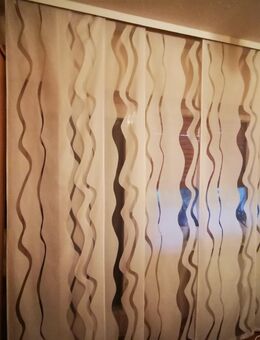 6x Schiebe-Gardine (Flächenvorhang), weiß gemustert - Salach