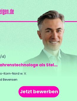 Verfahrenstechnologe (m/w/d) als Stellvertretende Standortleitung Lager - Bad Bevensen