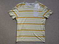 3 T-Shirts Tom Tailor, Mango Man MNG gelb grau blau weiß orange Größe L - Niddatal
