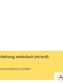Pflegedienstleitung ambulant (m/w/d) - Bocholt
